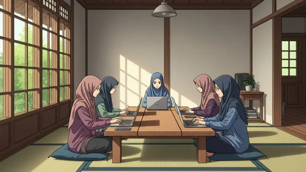 Diskusi kelas Administrasi Perkantoran di Watukumpul